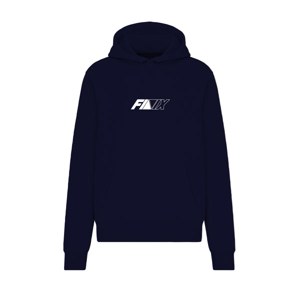 Navy blue “Logo” Embroidered Hoodie